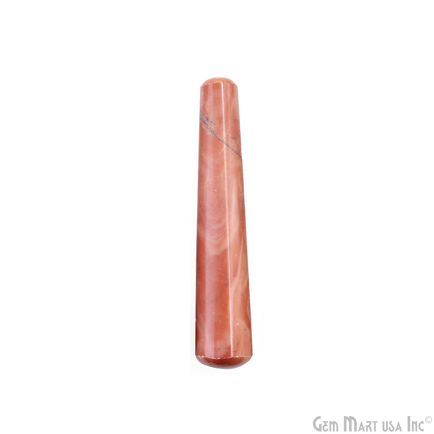 Red Jasper Hand Made SPA Massage Wand Reiki Healing Crystal Relaxation Meditation Collection Gift, Healing Crystal, 4Inch