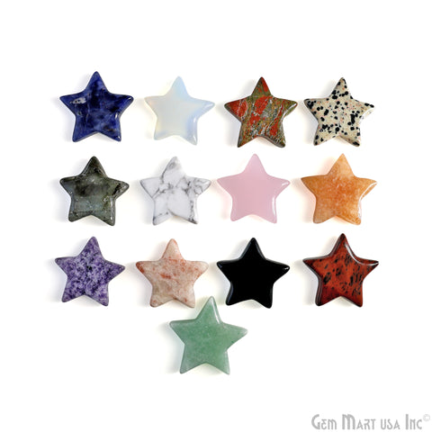 Star Shaped Natural Stone Hand Carved Gemstone