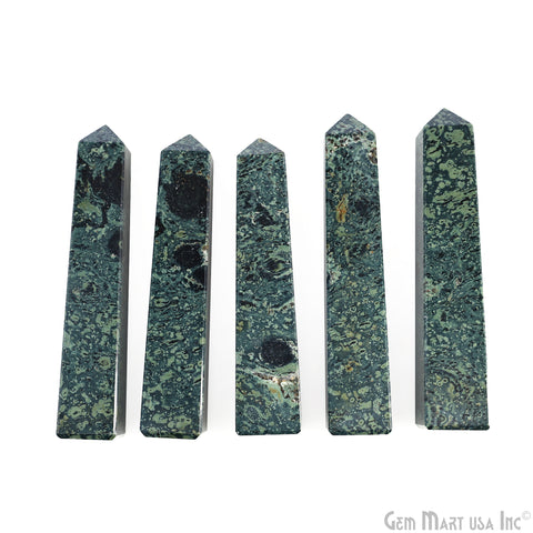 Khambada Gemstone Rectangle Tower Shape 4Inch Crystal Tower Obelisk Healing Meditation Gemstones