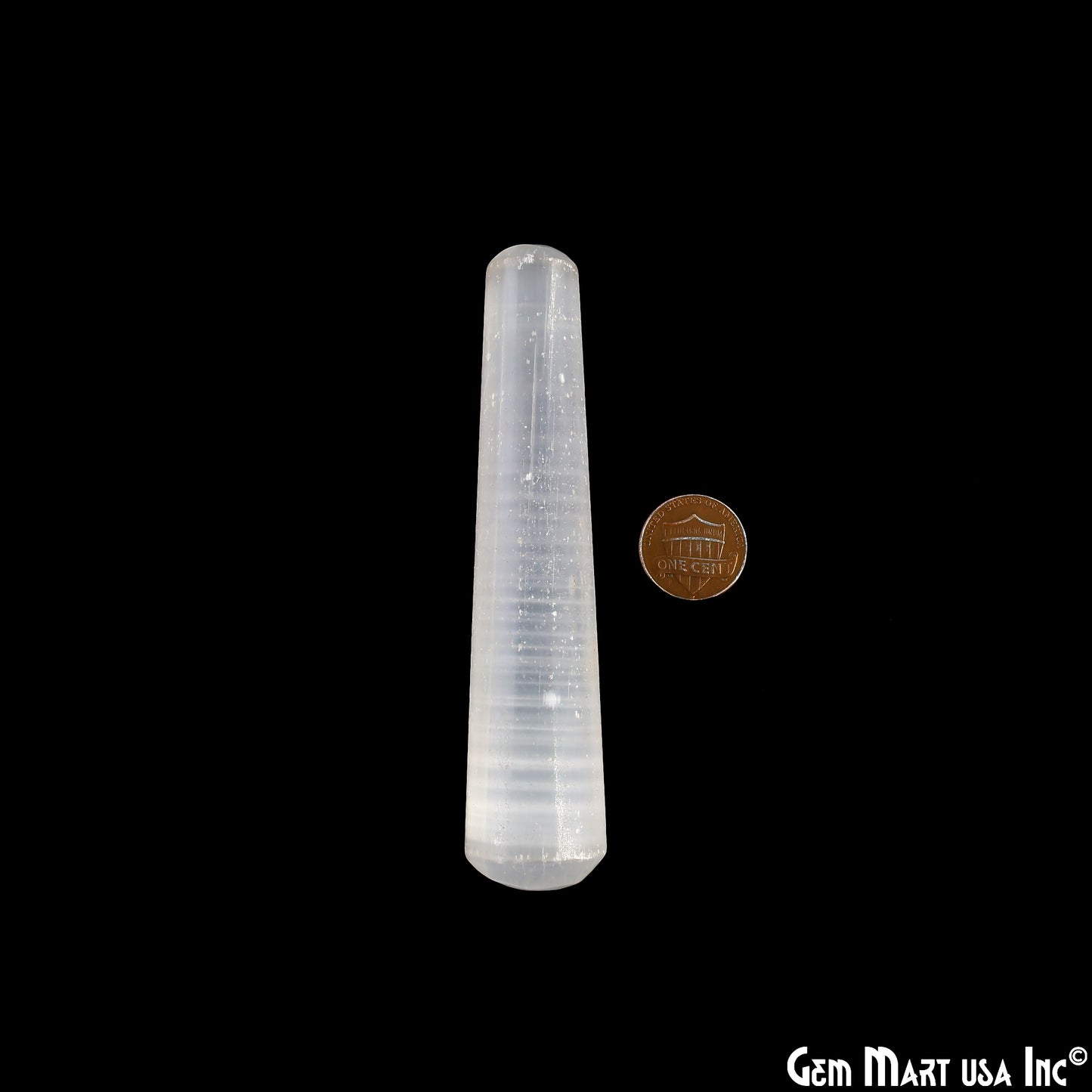 Selenite Massage Wand, Handmade Spa Massager, Reiki Healing Crystal, Relaxing Meditation Wand, 4 inch
