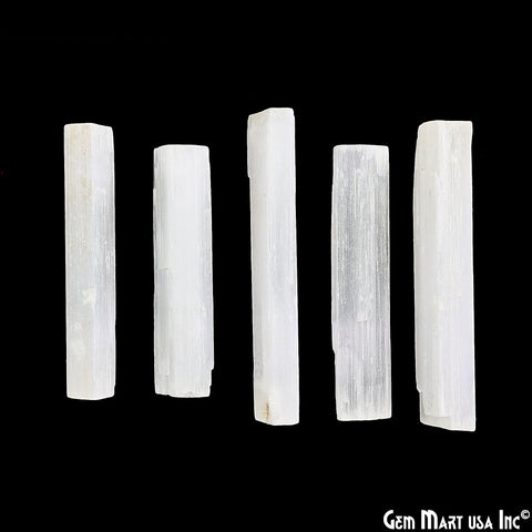 Selenite Rough Stick, Selenite Wand, Selenite, Palm Size Selenite, 4-5inch, Healing Crystal