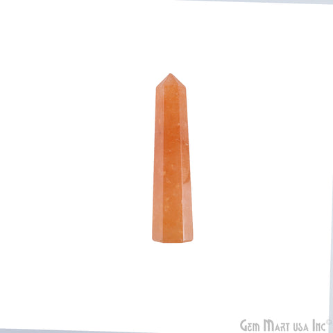 Orange Aventurine Gemstone Jumbo Tower Crystal Tower Obelisk Healing Meditation Gemstones 2-3 Inch