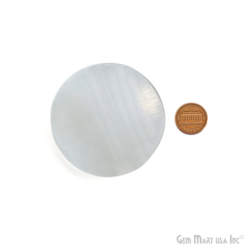 Selenite Charging Crystal Plate Round Charging & Purification Station 3 inch