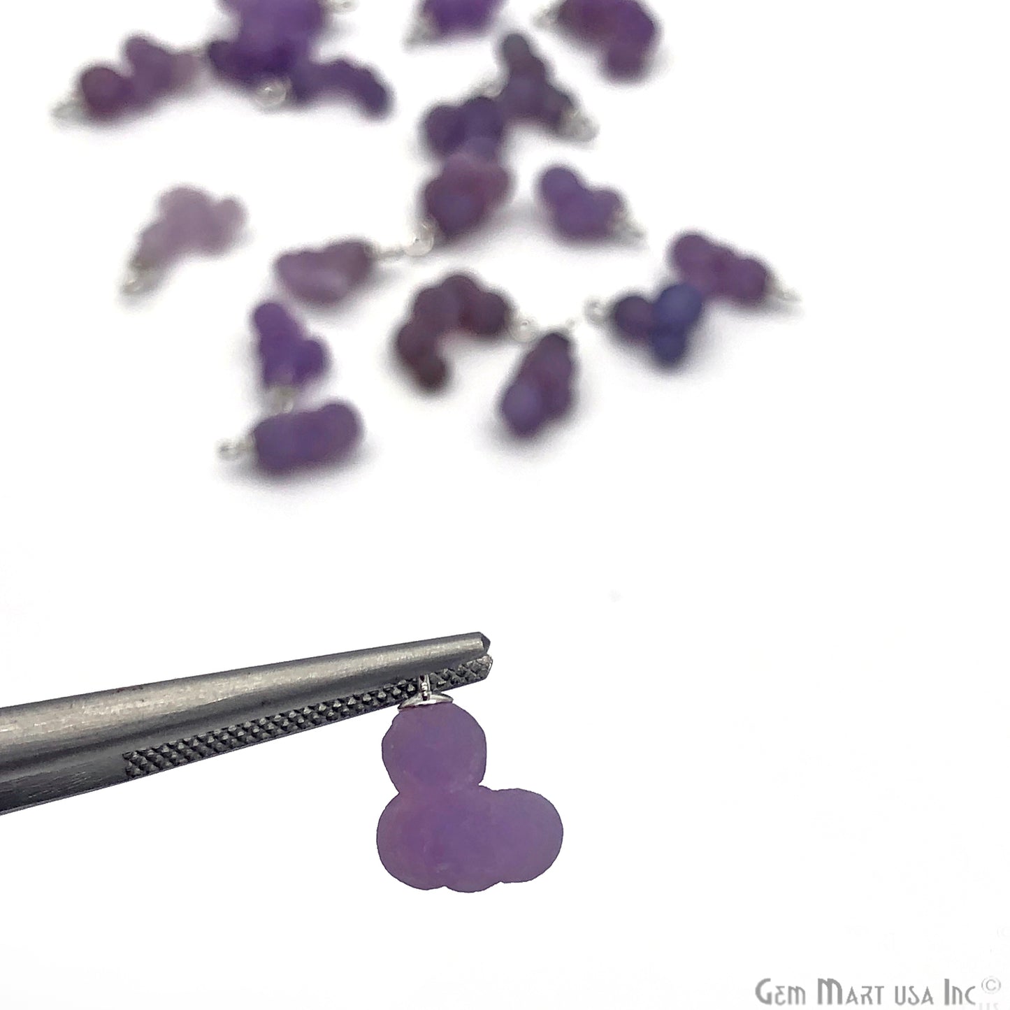 Grape Shape Bubble Druzy Tiny Connector (Pick Your Color) - GemMartUSA