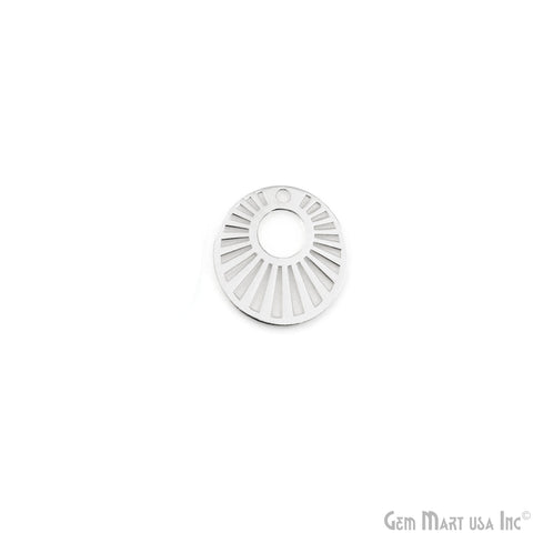 Oval Shape Metal 20x17.8mm Filigree Finding Charm Connector