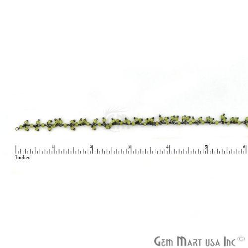 Peridot Faceted Beads Oxidized Wire Wrapped Cluster Dangle Rosary Chains (764156084271)