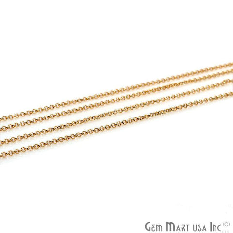 Link Finding Gold Plated Necklace Station Rosary Chain - GemMartUSA