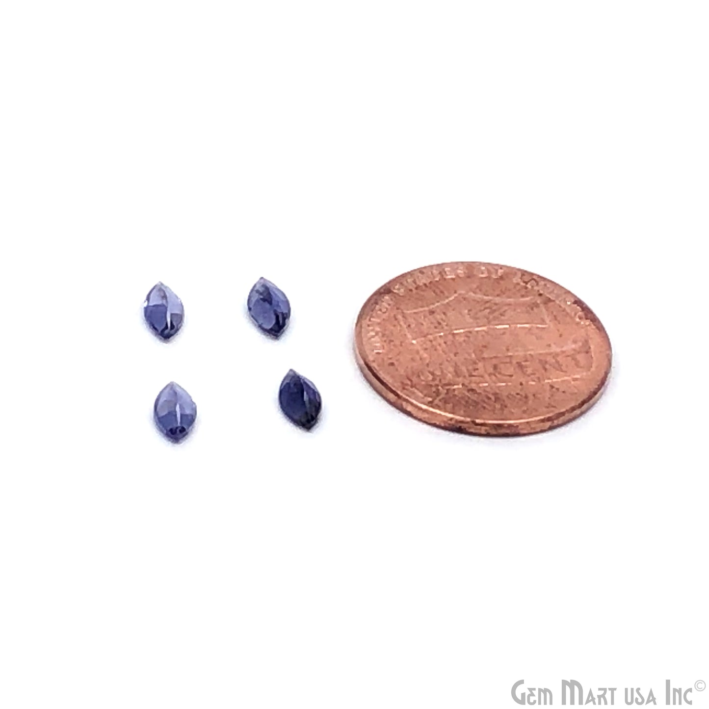 Iolite Wholesale Gemstones, 100% Natural Semi-Precious Gems, Blue Faceted Loose Gems, 6x3mm, Marquise, 5 Carats
