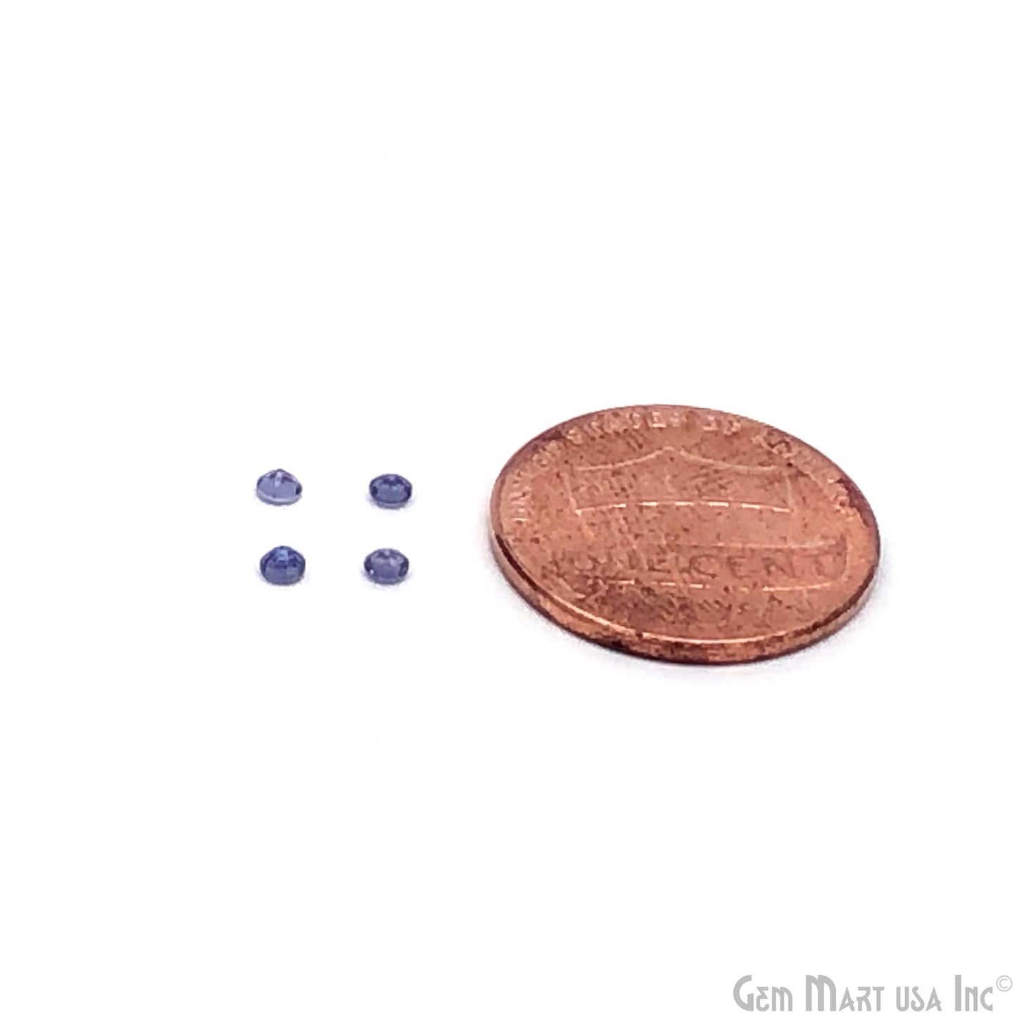 Iolite Wholesale Gemstones, 100% Natural Semi-Precious Gems, Blue Faceted Loose Gems, Mix, Round, 1 Carat