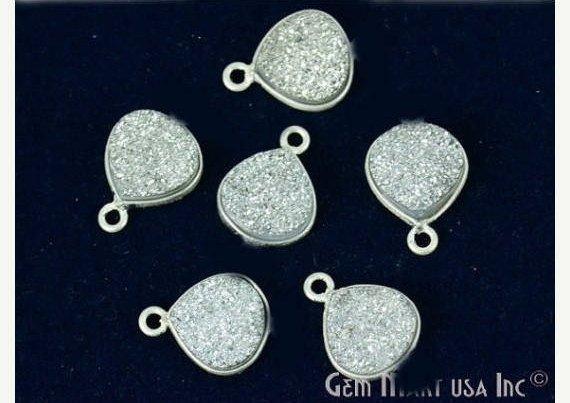 druzy connector beads, druzy connector