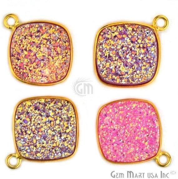 druzy connector beads, druzy connector