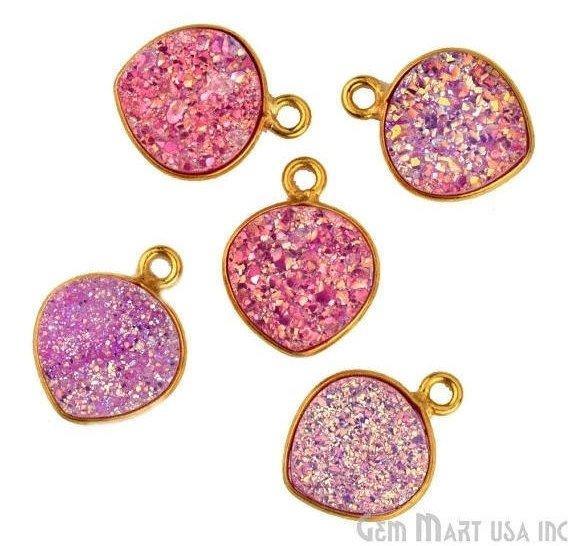 druzy connector beads, druzy connector