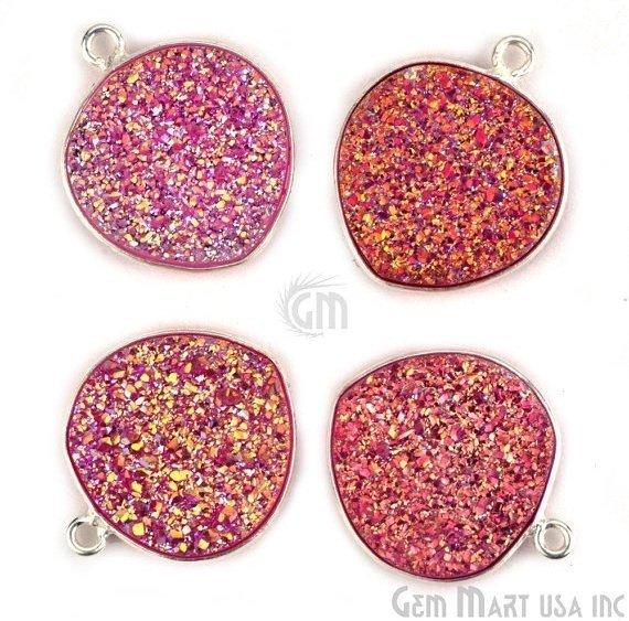 druzy connector beads, druzy connector