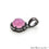 DIY Round Shape 13x10mm Cubic Zircon Gemstone Dangle Pendant (Pick Your Gemstone, Plating) - GemMartUSA