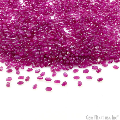 Ruby Wholesale Gemstones, 100% Natural Precious Gems, Pink Faceted Loose Gems, 5x3mm, Oval, 5 Carats