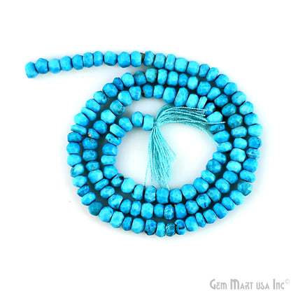 Gemstone Rondelle Bead Strands, Round Faceted, Polished Beads, Handmade Rondelle Beads, 12.5-inch, 3-4mm Round Strands for DIY Jewelry Making