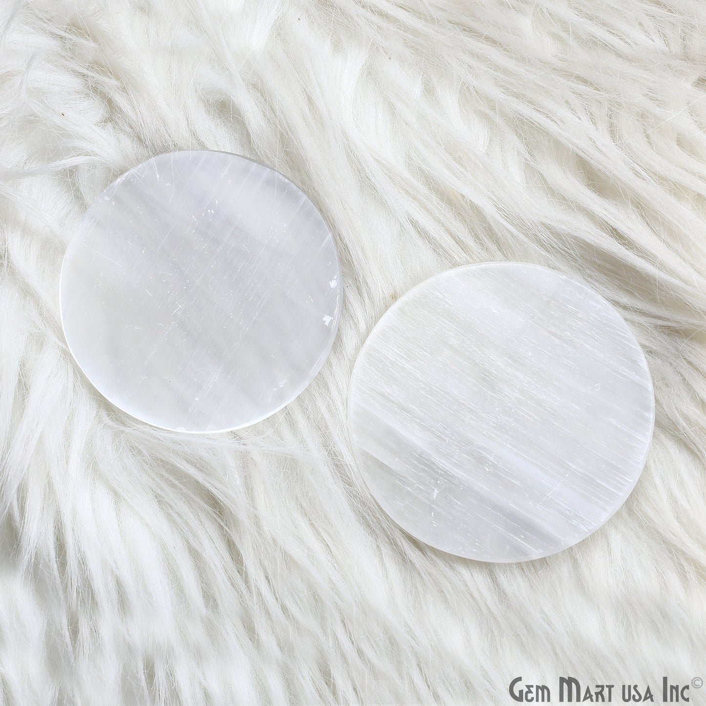 Selenite Charging Crystal Plate Round Charging & Purification Station 3 inch