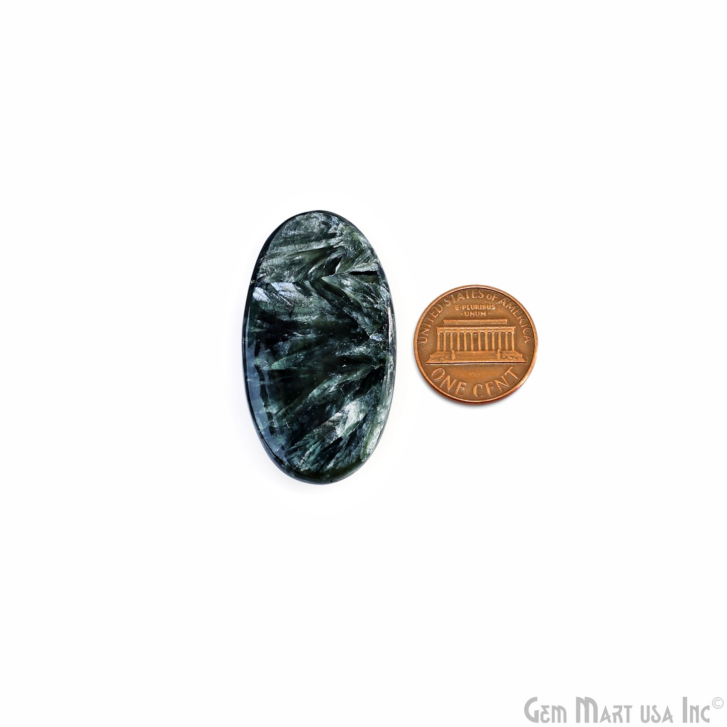 Natural Seraphinite Cab Striped Cabochon Gemstones