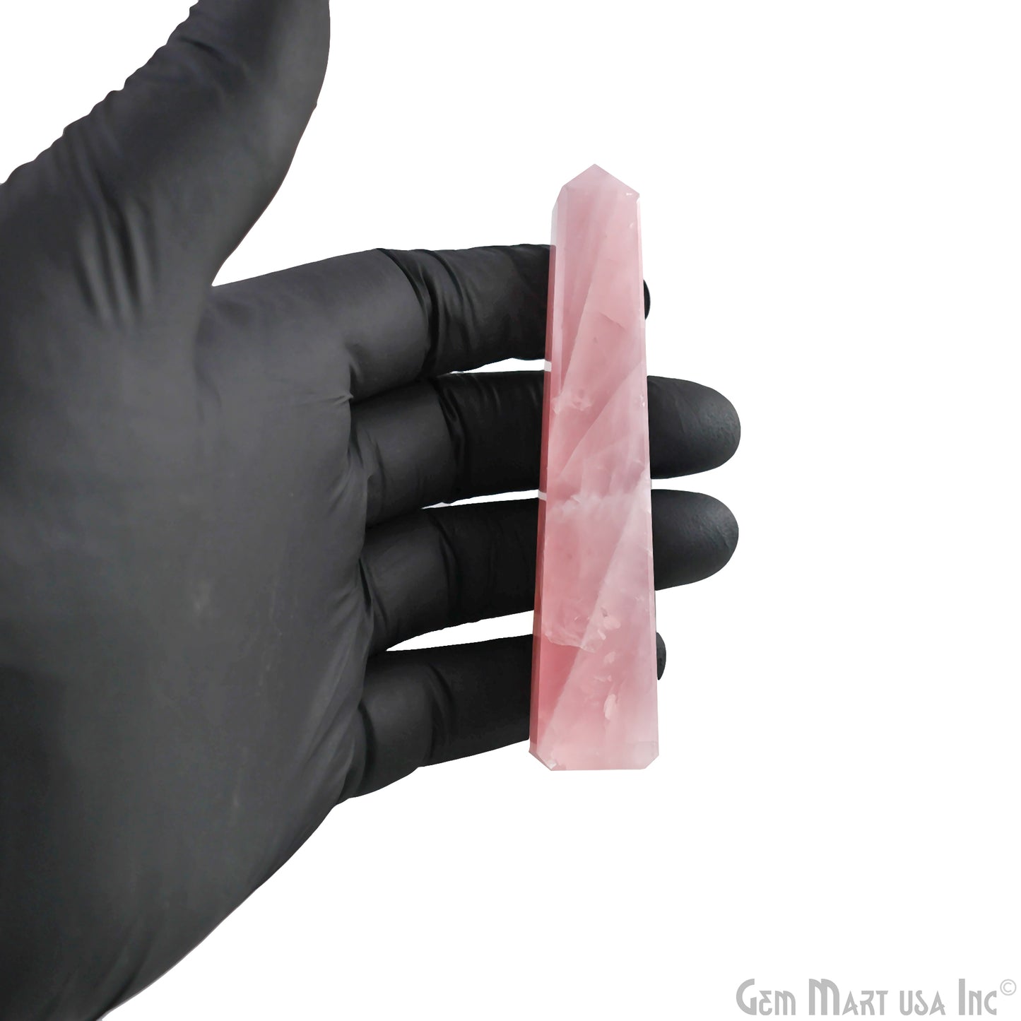 Rose Quartz Gemstone Rectangle Tower Shape 4Inch Crystal Tower Obelisk Healing Meditation Gemstones