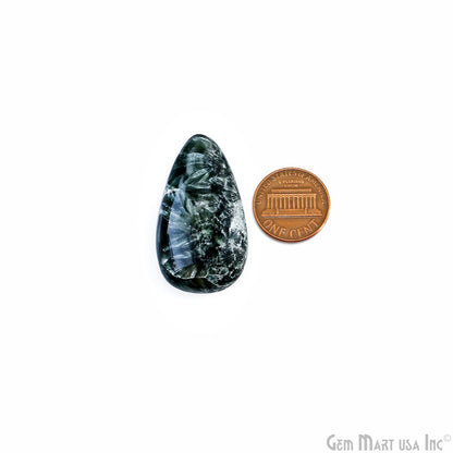 Natural Seraphinite Cab Striped Cabochon Gemstones