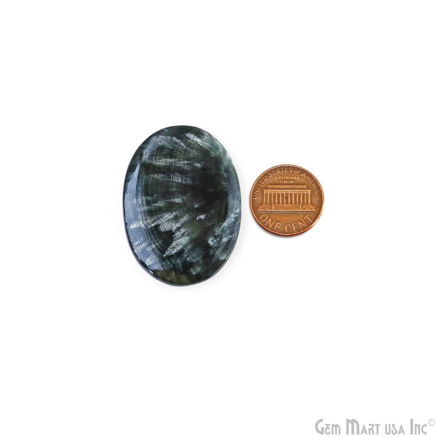 Natural Seraphinite Cab Striped Cabochon Gemstones