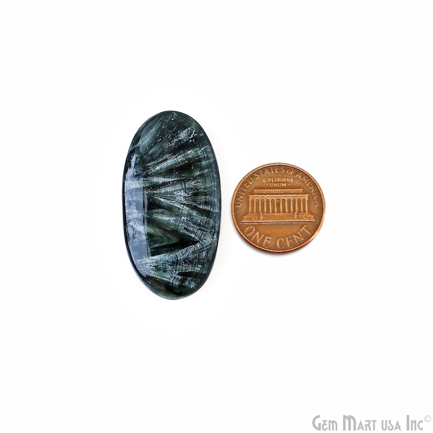 Natural Seraphinite Cab Striped Cabochon Gemstones