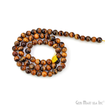 Tiger Eye Smooth Round Drilled Beads 3-5mm Waist Beads, Rondelle Bead Strand 13 Inch