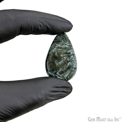 Natural Seraphinite Cab Striped Cabochon Gemstones