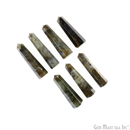 Labradorite Gemstone Jumbo Tower Crystal Tower Obelisk Healing Meditation Gemstones 2-3 Inch