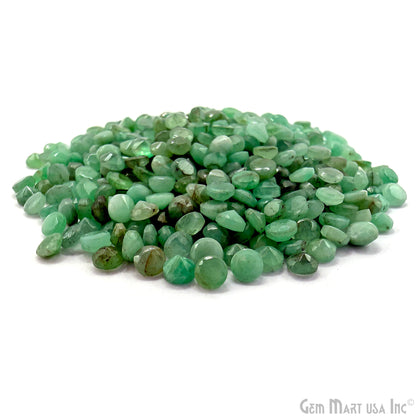 Emerald Wholesale Gemstones, 100% Natural Precious Gems, Green Faceted Loose Gems, 3mm, Round, 5 Carats