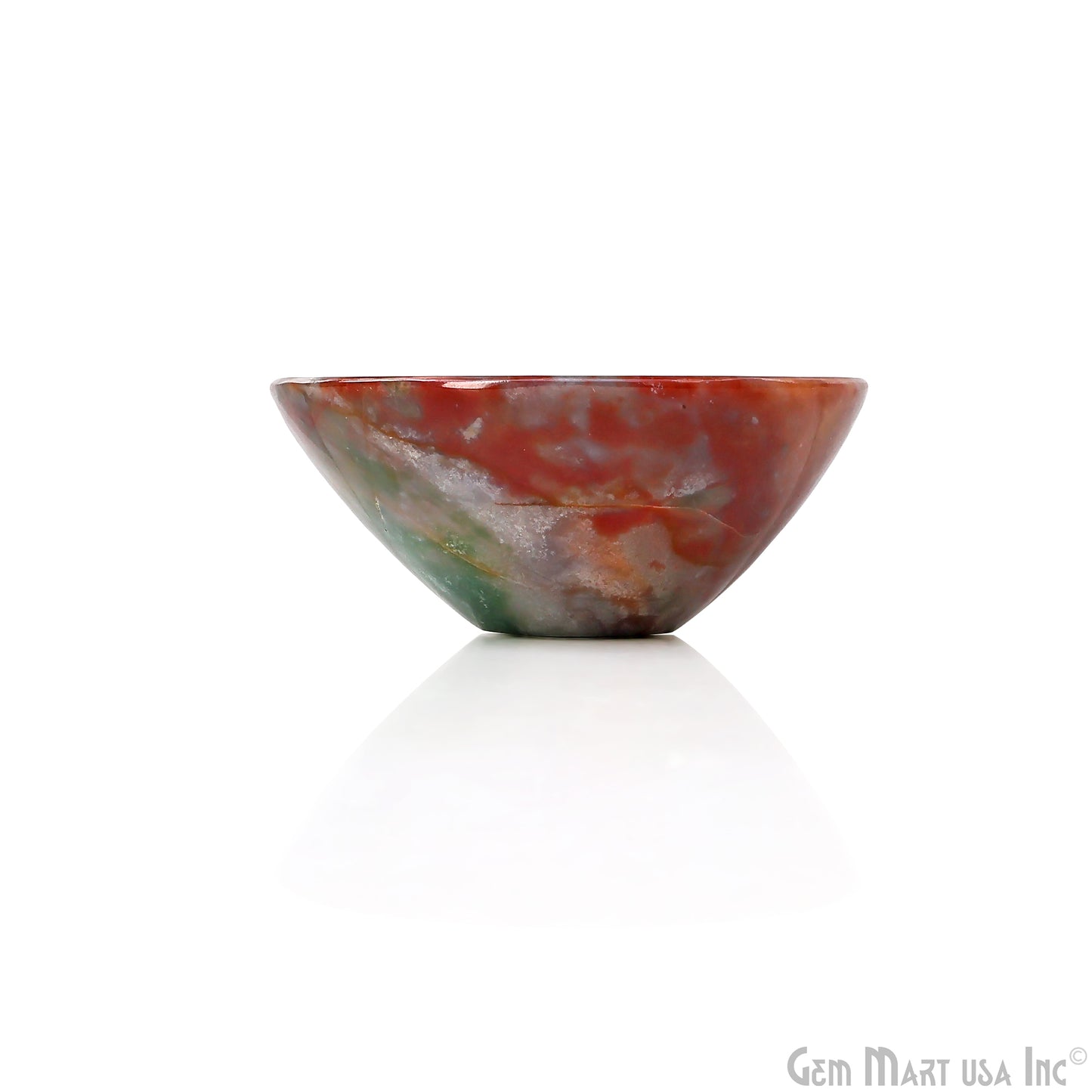 Natural Fancy Agate Mini Carved Gemstone Bowl Cup 2 inch