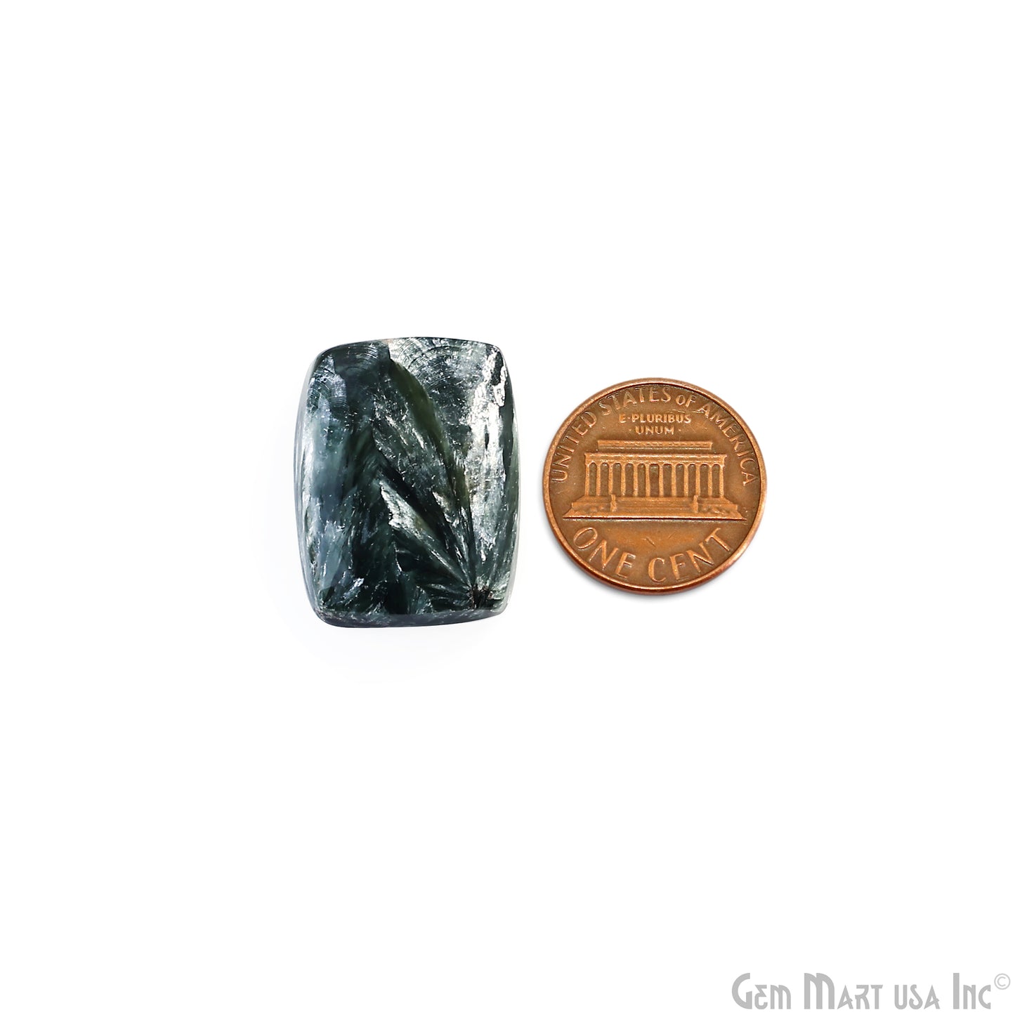 Natural Seraphinite Cab Striped Cabochon Gemstones