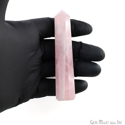 Rose Quartz Gemstone Jumbo Tower Crystal Tower Obelisk Healing Meditation Gemstones 4-5 Inch (Copy)