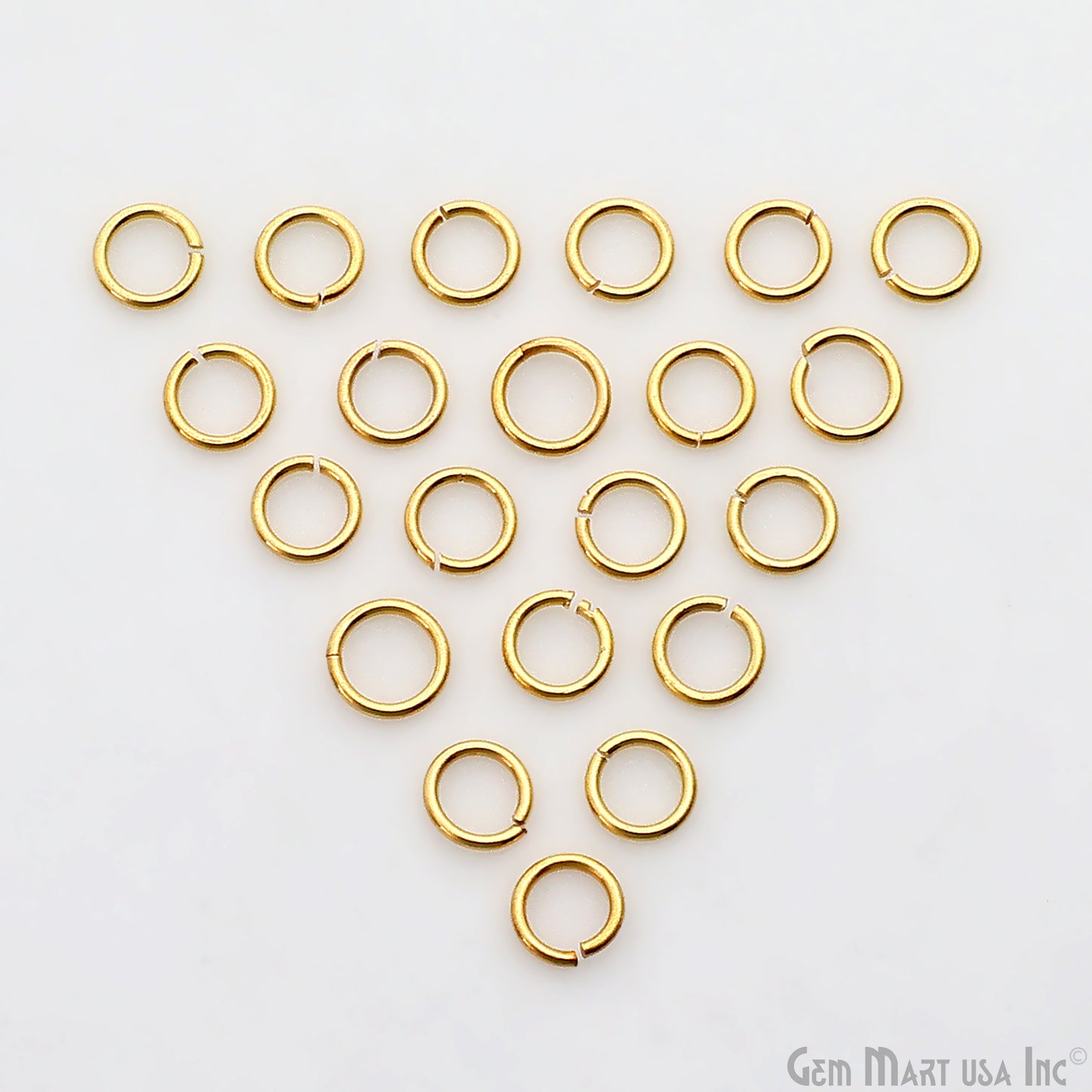 10pc Lot Open Jump Rings 5mm Gold Plated Finding Jewelry Charm