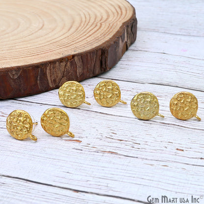 DIY Gold Plated 15x12mm Minimalist Stud Earrings