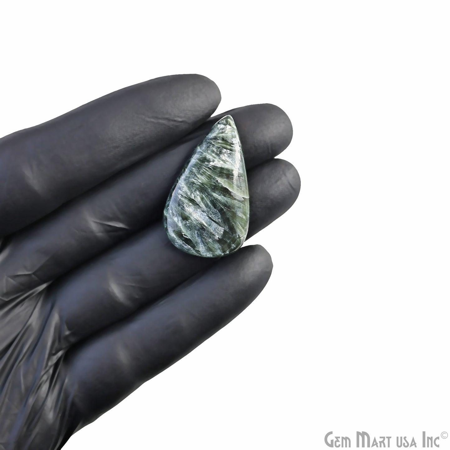 Natural Seraphinite Cab Striped Cabochon Gemstones