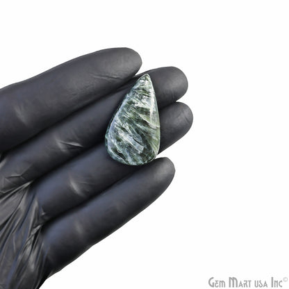 Natural Seraphinite Cab Striped Cabochon Gemstones
