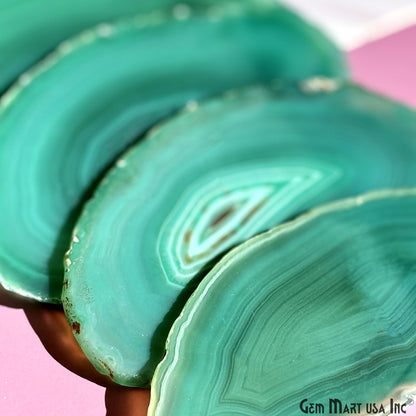 Natural Agate Slices, Natural Geode Slice Necklace Charm, Boho Crystal Agate Slice, 2.5-4 Inch Long Slices