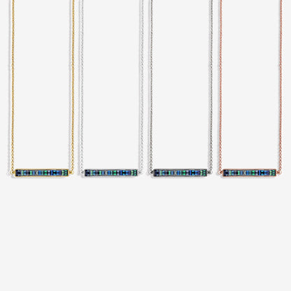 Multi Shell Rectangle 38x5mm Double Bar Pendant Connector Charm Jewelry GemMartUSA