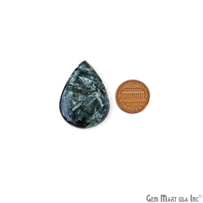 Natural Seraphinite Cab Striped Cabochon Gemstones