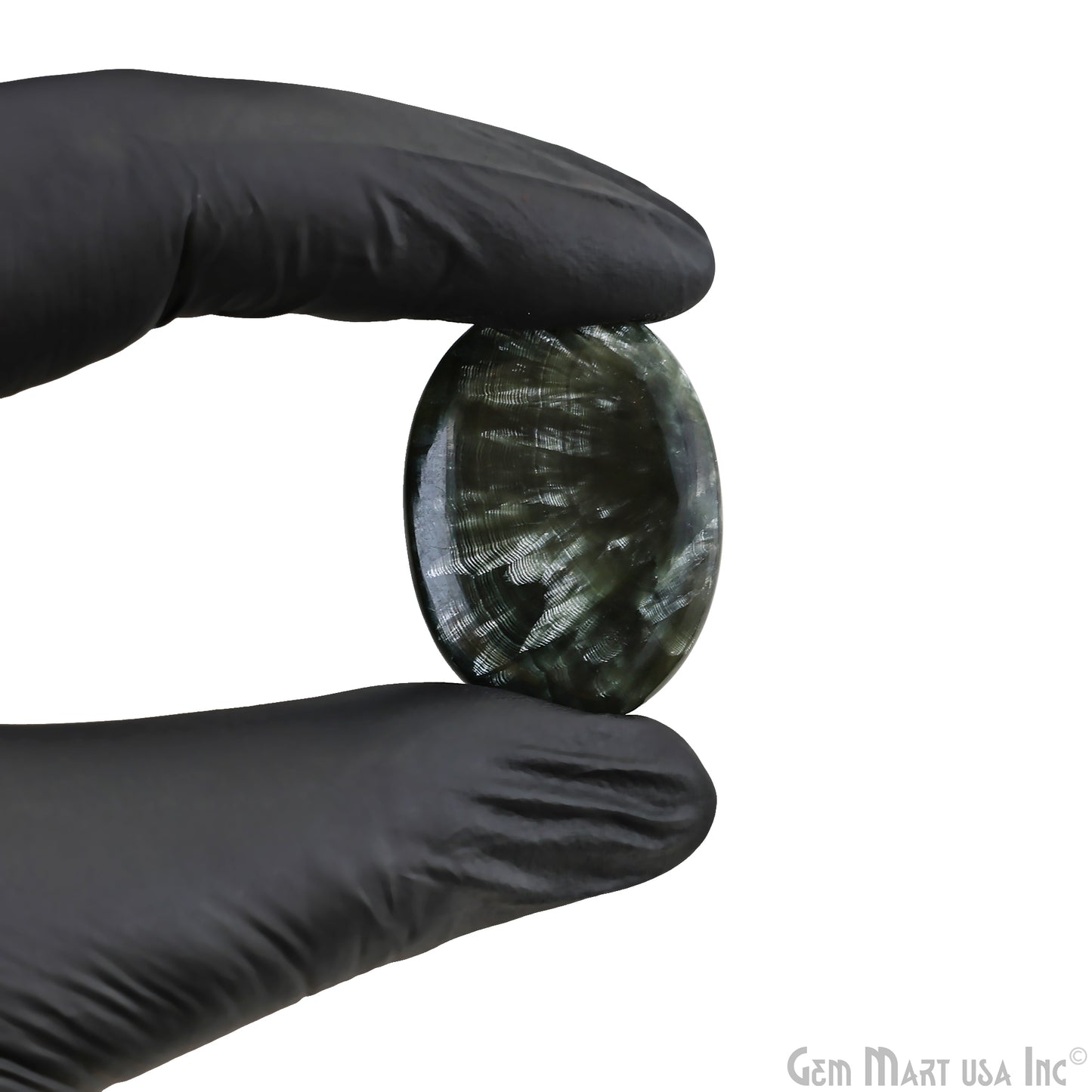 Natural Seraphinite Cab Striped Cabochon Gemstones