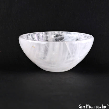 Natural Rose Quartz Mini Carved Gemstone Bowl Cup 2 inch