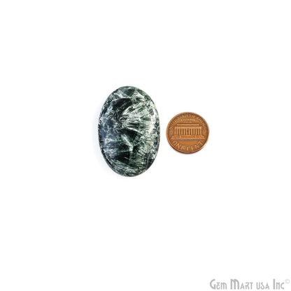 Natural Seraphinite Cab Striped Cabochon Gemstones