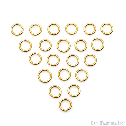 10pc Lot Open Jump Rings 5mm Gold Plated Finding Jewelry Charm