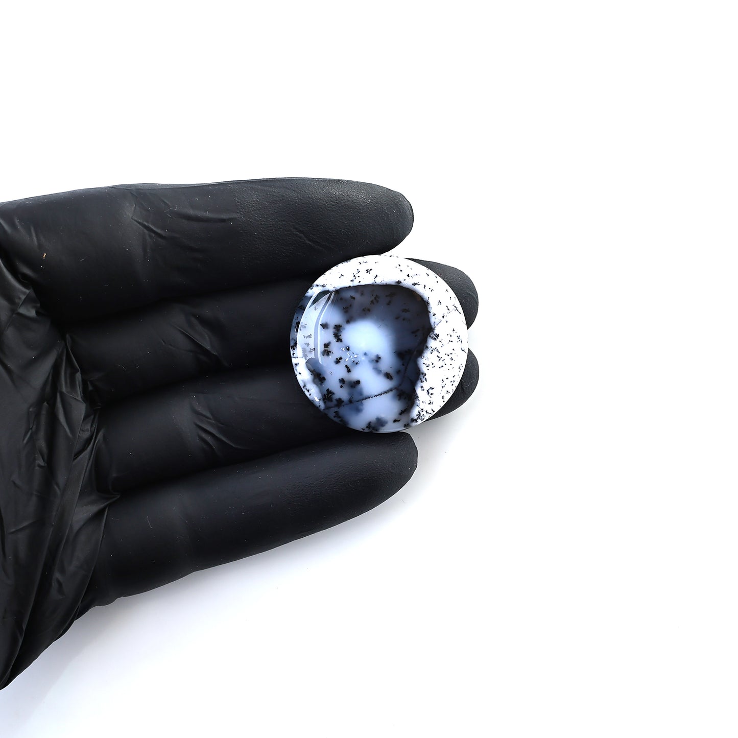 Natural Dendrite Opal Cab Striped Cabochon Gemstones, 1 pc