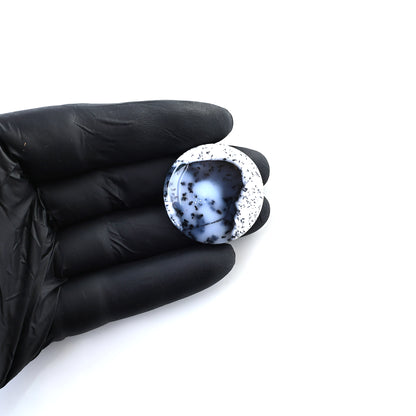 Natural Dendrite Opal Cab Striped Cabochon Gemstones, 1 pc