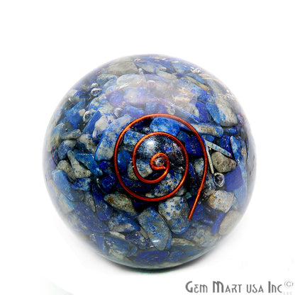 Lapis Healing Gemstone Sphere 2" - Reiki Meditation Ball, Chakra Balancing, Orgone Energy, Spiritual Healing, Home Decor