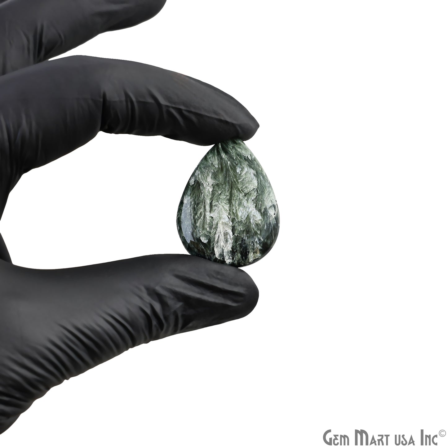 Natural Seraphinite Cab Striped Cabochon Gemstones
