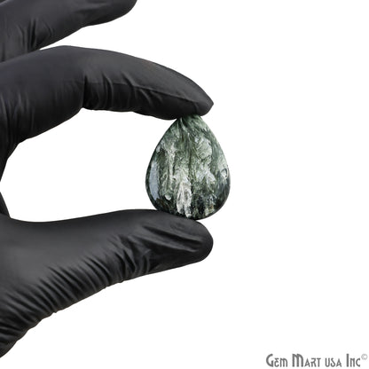 Natural Seraphinite Cab Striped Cabochon Gemstones
