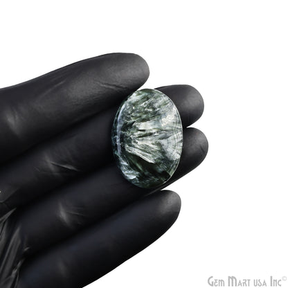 Natural Seraphinite Cab Striped Cabochon Gemstones